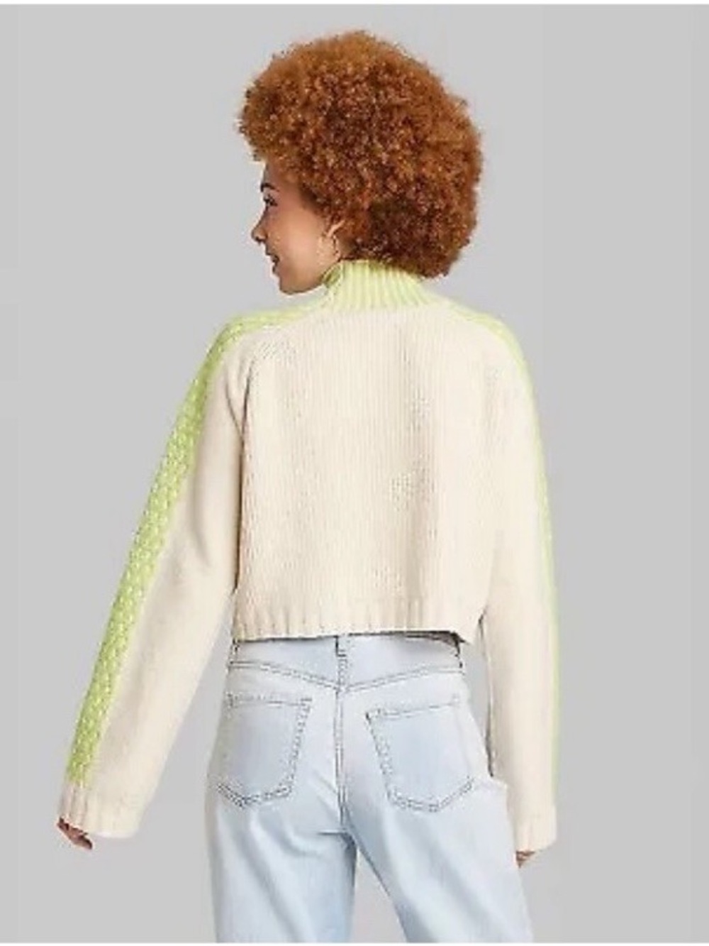 Wild Fable mock Turtleneck Boxy Pullover Sweater size xxl - Picture 3 of 10
